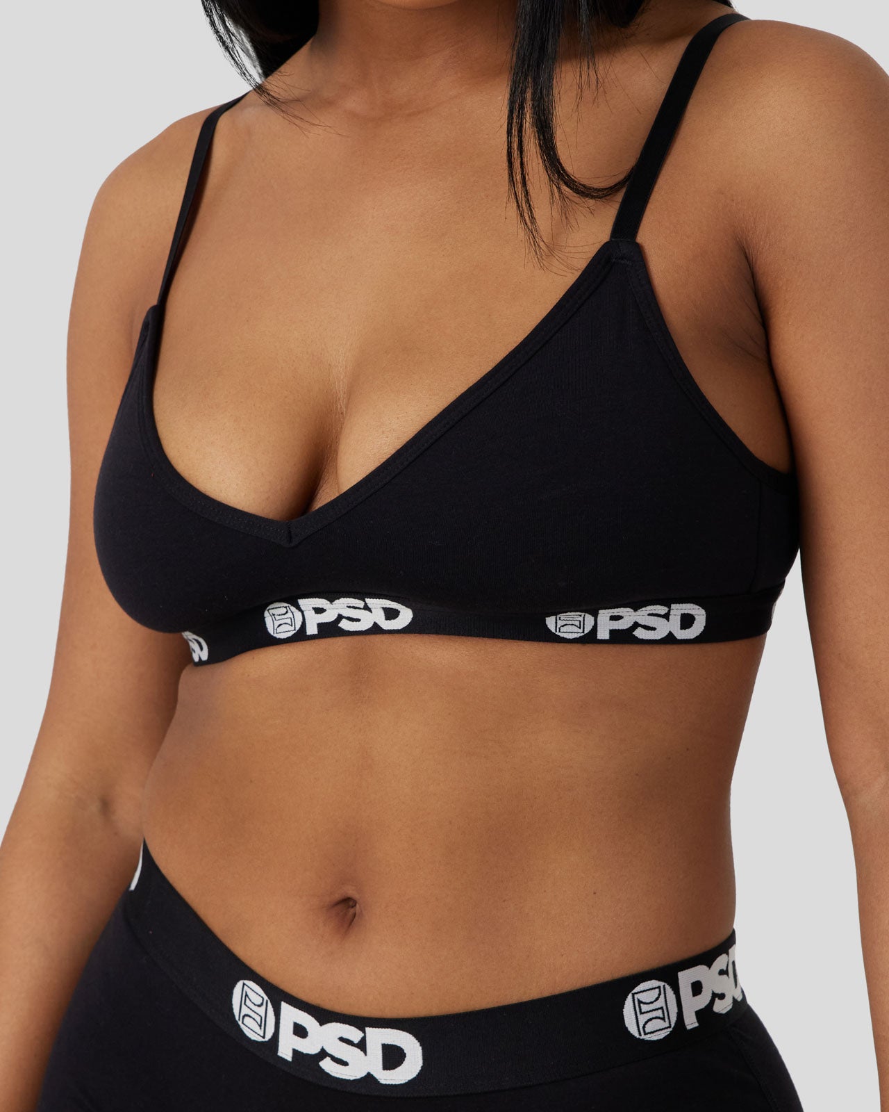 PSD Underwear Womens Blessed Sports Bra Black