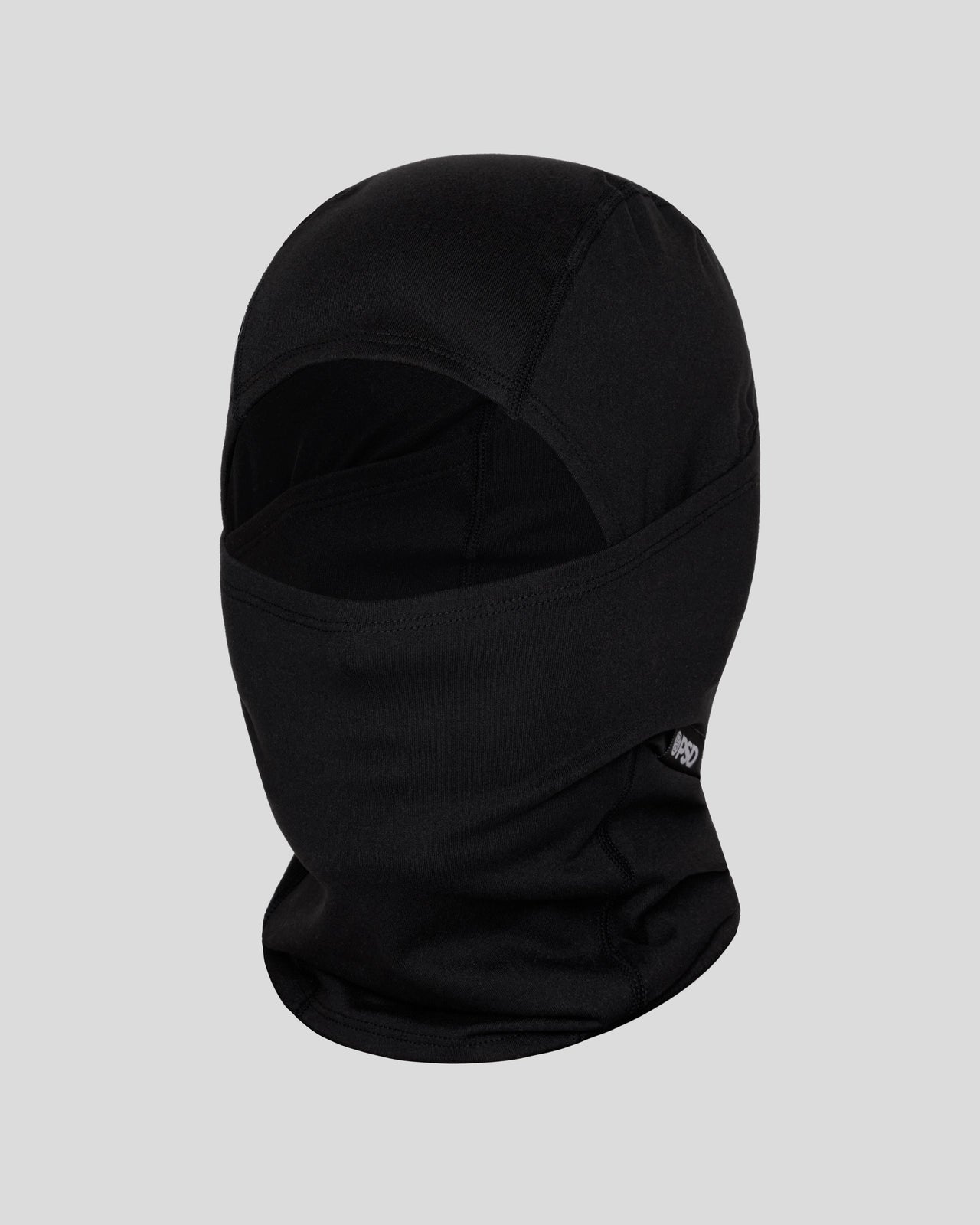 black skinny fighter in streetwear, with vintage mask