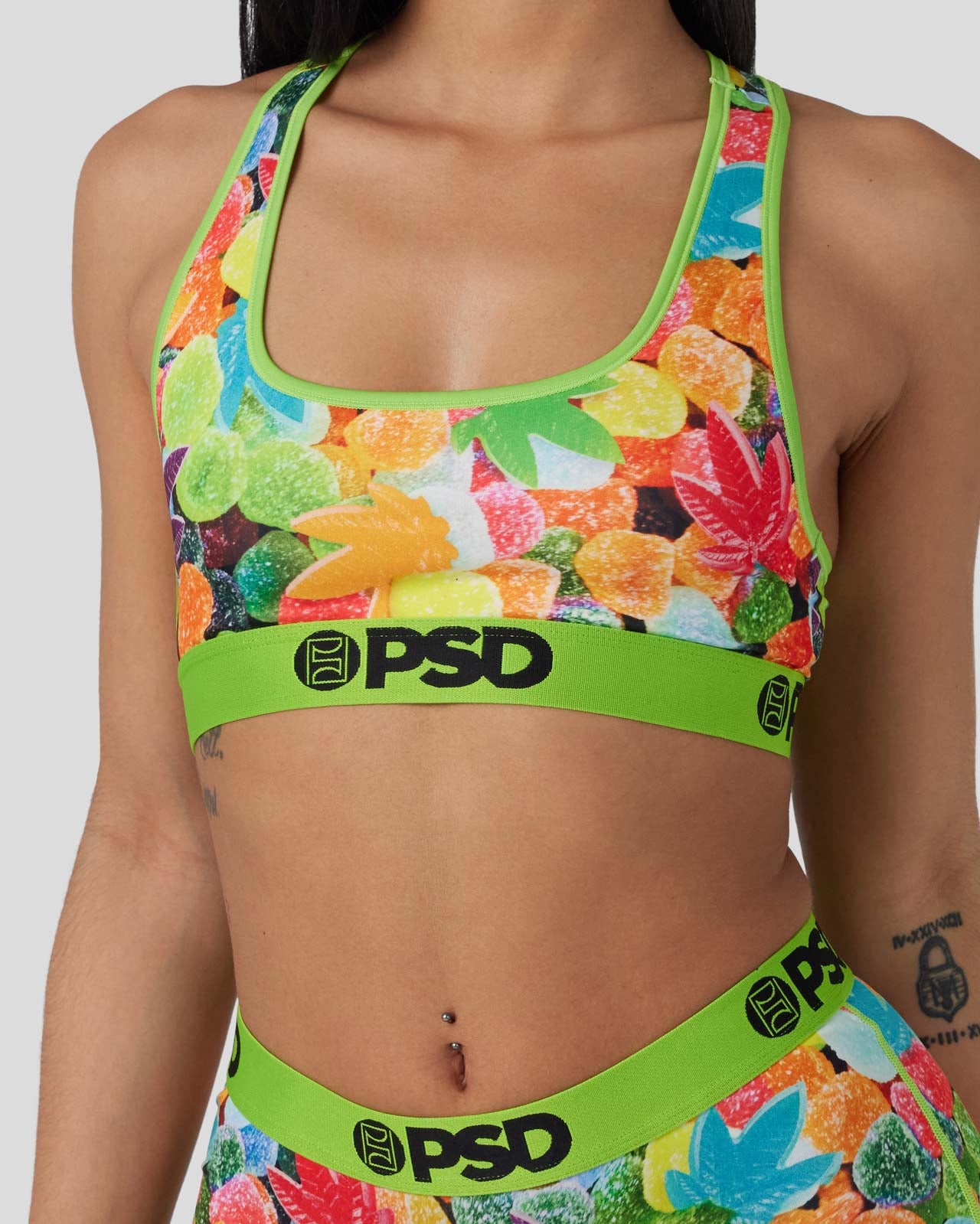 PSD Women's Sports Bra Pepperstoni Size Medium (Bra Size 32D to 36B)