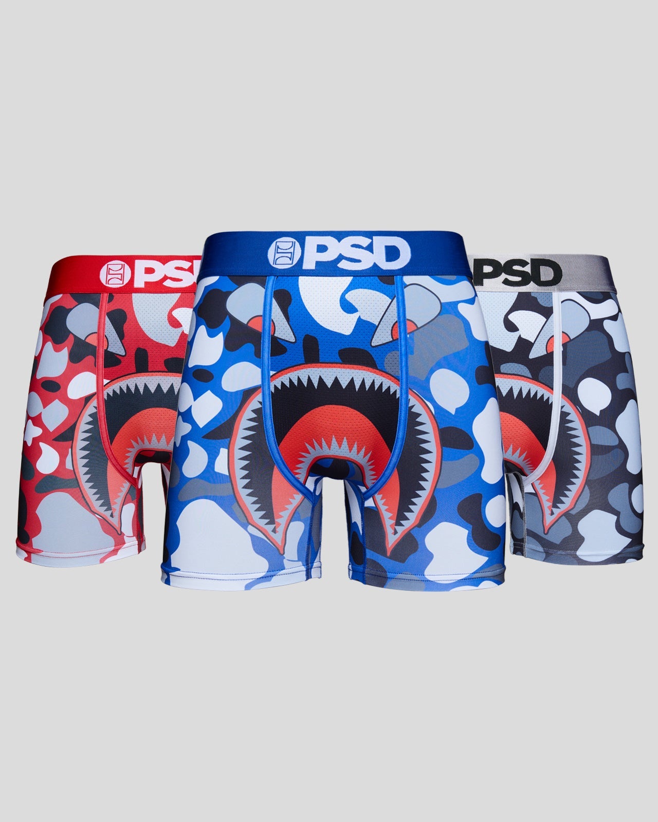 PSD Underwear Men's Shark Week, Blue, Small at  Men's Clothing store