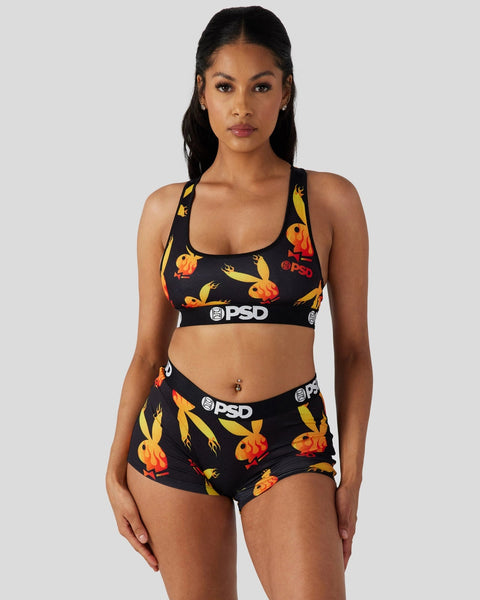 Women PSD Underwear Swimwear Sexy Tie Up Bra +Shorts Half Length
