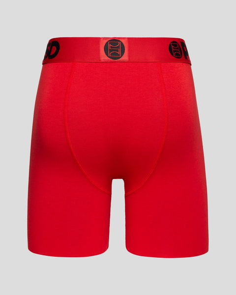 Men's Black With Red Band Medium AND1 Compression Performance Boxer Briefs