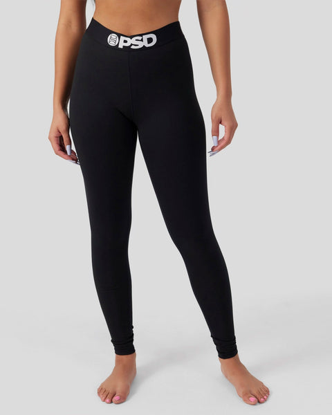 Women's running leggings with body-sculpting (XS to 5XL - Large size) -  black