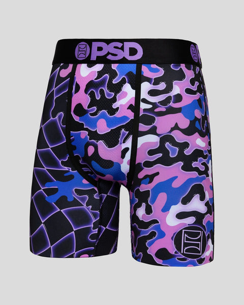 PSD 3 Pack Striped Rose Stretch Boxer Briefs - Men's Boxers in Multi
