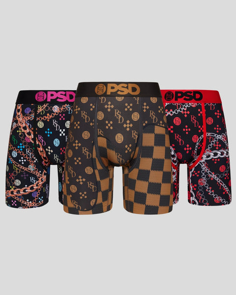 3 Pack PSD Men's The Staple Boxer Briefs - Models 2023 (Random