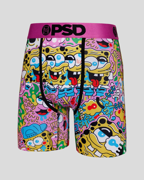 PSD x Spongebob Squarepants Black & Yellow Tie Dye Boyshort Underwear