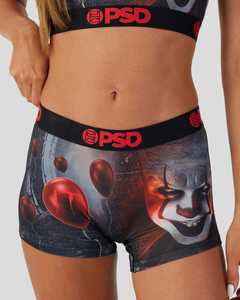 PSD Underwear Women's Horror Boy Athletic Fit Boy Short with Wide Elastic  Band