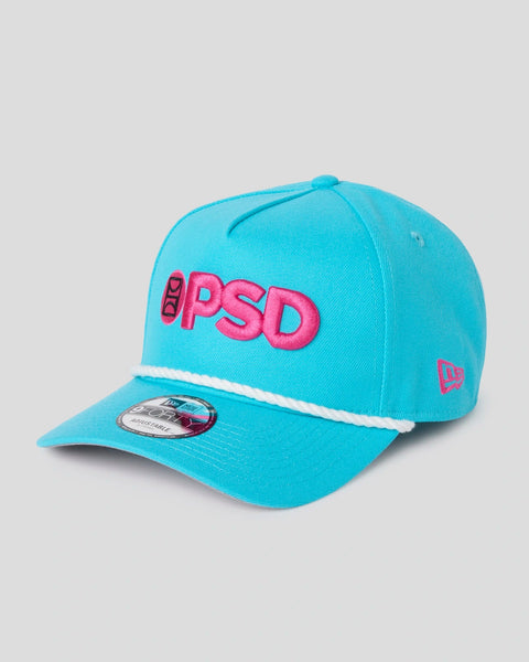 New Era x PSD Logo Hat Blue/Pink