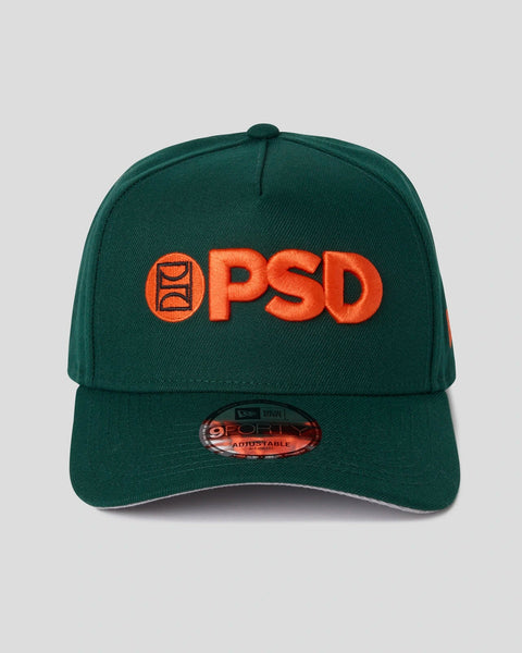 New Era x PSD Logo Hat Green/Orange