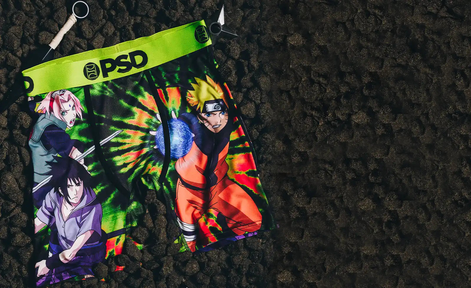Naruto Sketch Tie-Dye Boy Shorts Underwear