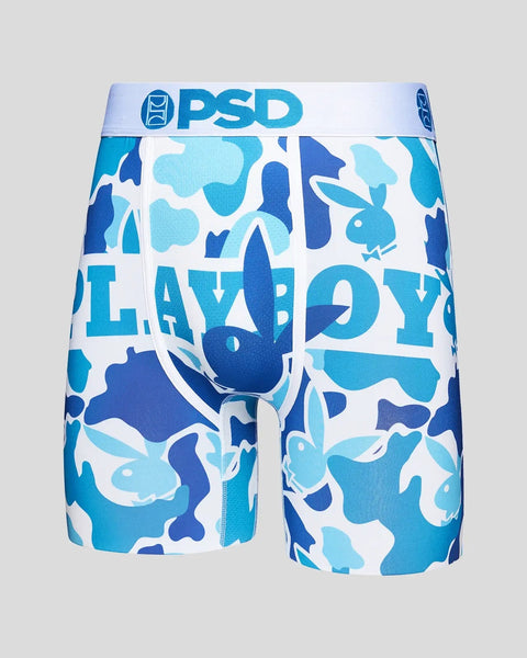 PSD x Playboy - Tie Dye Logo Boxer Briefs Blue Tie Dye Men's Underwear  122180047