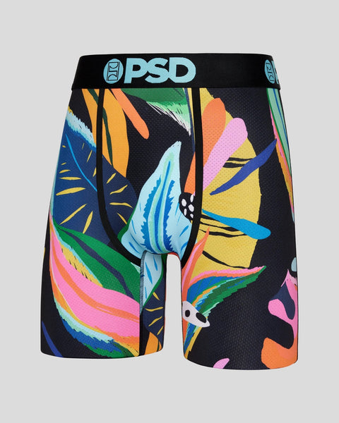 PSD Underwear Men's Stretch Elastic Wide Band Boxer Brief Underwear -  Luxury, Black, Large : : Clothing, Shoes & Accessories